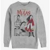Budget ❤️ Disney Mulan Mulan Comic Panels Crew Sweatshirt 🛒