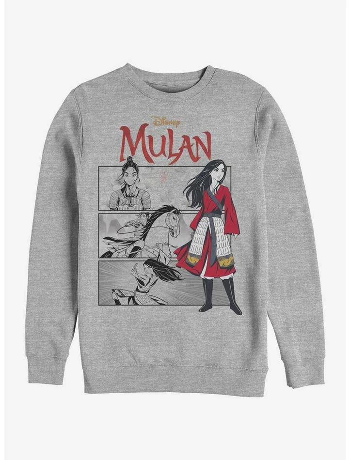 Budget β€οΈ Disney Mulan Mulan Comic Panels Crew Sweatshirt π 1 Budget β€οΈ Disney Mulan Mulan Comic Panels Crew Sweatshirt π