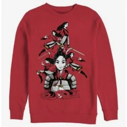 New 🥰 Disney Mulan Mulan Poses Crew Sweatshirt ⌛