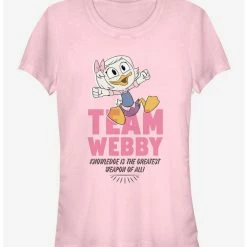 Budget 👏 Disney DuckTales Team Webby Pink Girls T-Shirt 🤩