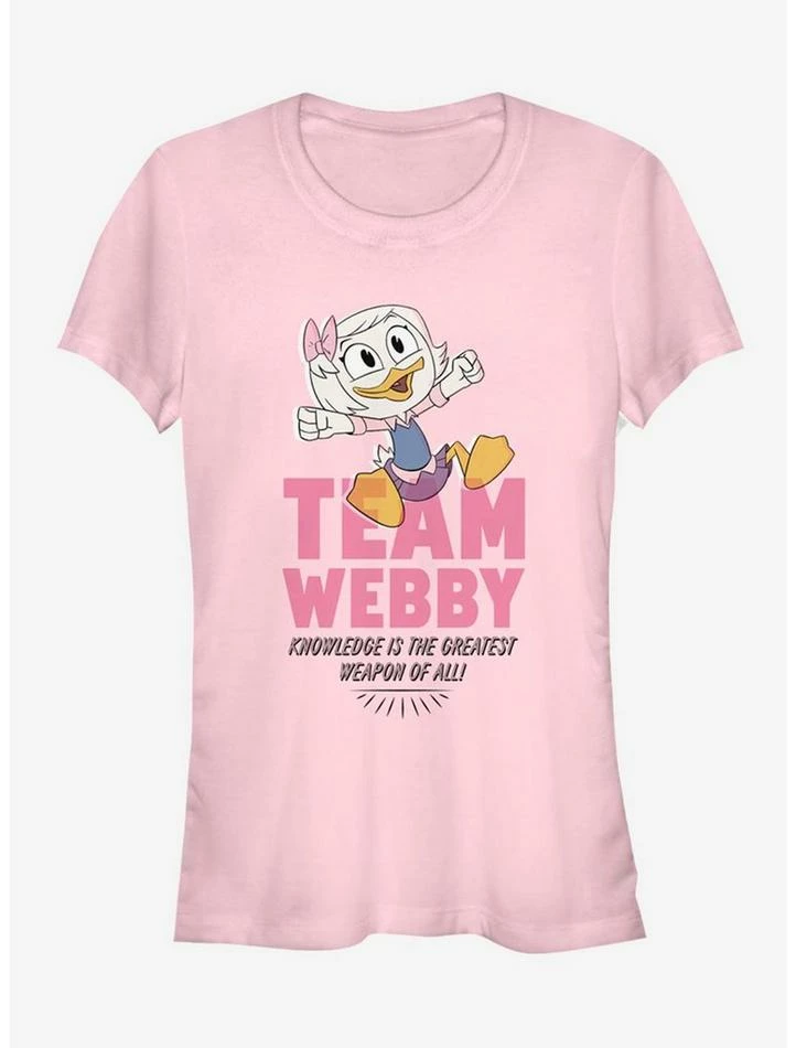 Budget 👏 Disney DuckTales Team Webby Pink Girls T-Shirt 🤩 1 Budget 👏 Disney DuckTales Team Webby Pink Girls T-Shirt 🤩