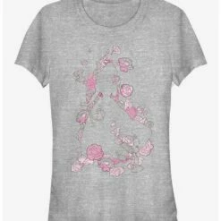 Best reviews of ✔️ Disney Beauty And The Beast Belle Silhouette 👍 Girls T-Shirt 🤩