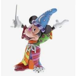 Budget 🥰 Disney Mickey Mouse Romero Britto Sorcerer Mickey Figurine ⌛