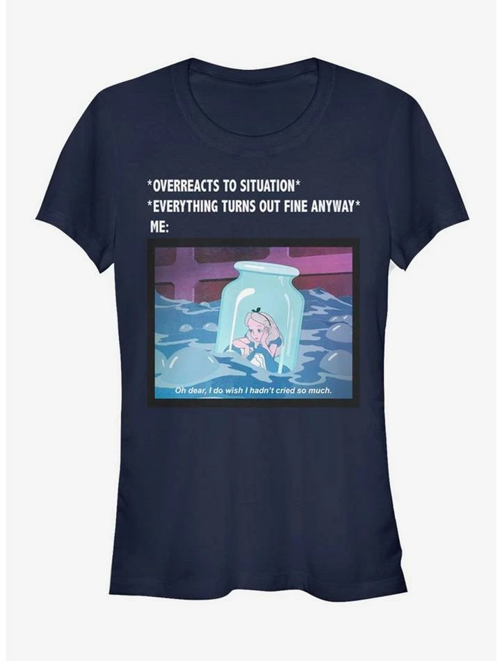 Best Sale π₯° Disney Alice In Wonderland Anxiety Meme Girls T-Shirt π€© 1 Best Sale π₯° Disney Alice In Wonderland Anxiety Meme Girls T-Shirt π€©