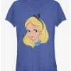 Best Sale ✨ Disney Alice In Wonderland Big Face 🛒 Girls T-Shirt ✨