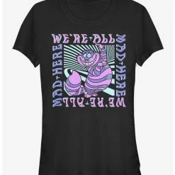Promo ✔️ Disney Alice In Wonderland Mad Here Trip 🤩 Girls T-Shirt 😀
