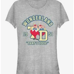Top 10 ⌛ Disney Alice In Wonderland Tweedle Collegiate Girls T-Shirt 🔔