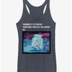 Brand new 👏 Disney Alice In Wonderland Anxiety Meme 🎁 Girls Tank ❤️
