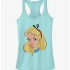 Coupon 👍 Disney Alice In Wonderland Big Face 💯 Girls Tank ⌛