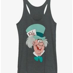 Cheap ✨ Disney Alice In Wonderland Mad Hatter Big Face 🔥 Girls Tank ❤️