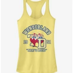 Best deal ✔️ Disney Alice In Wonderland Tweedle Collegiate 🔔 Girls Tank 👍