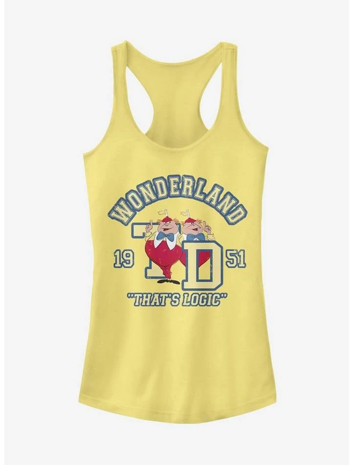 Best deal βοΈ Disney Alice In Wonderland Tweedle Collegiate π Girls Tank π 1 Best deal βοΈ Disney Alice In Wonderland Tweedle Collegiate π Girls Tank π