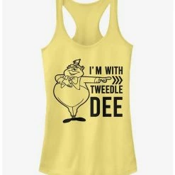 Cheap ✨ Disney Alice In Wonderland Tweedle Dee Dum Dee 🔥 Girls Tank ❤️
