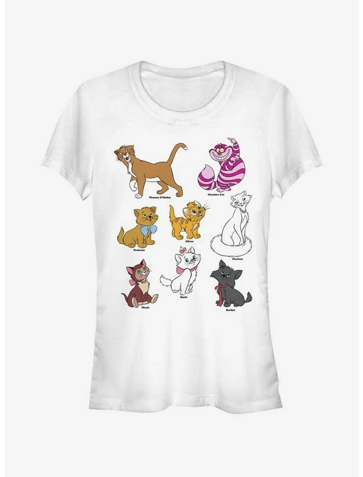 Cheap 👏 Disney Classic Disney Cats Grid Girls T-Shirt 😉 3 Cheap 👏 Disney Classic Disney Cats Grid Girls T-Shirt 😉 - Image 3