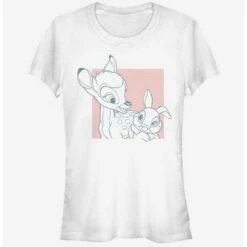 Promo 💯 Disney Bambi Thumper Square Girls T-Shirt ✨