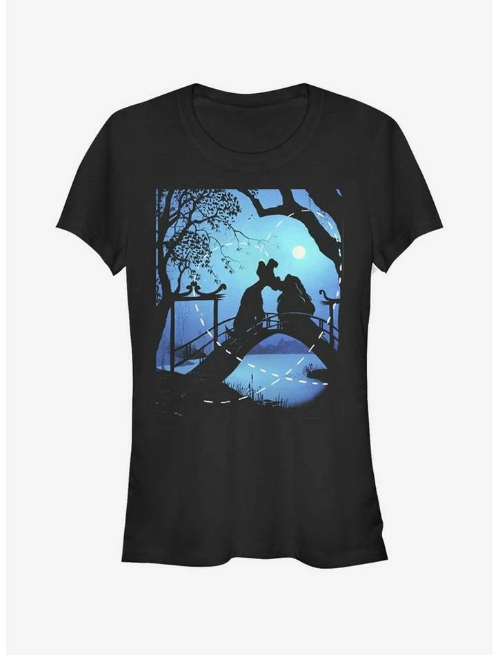 Brand new ⌛ Disney Lady And The Tramp Silhouette Love ✨ Girls T-Shirt ❤️ 1 Brand new ⌛ Disney Lady And The Tramp Silhouette Love ✨ Girls T-Shirt ❤️