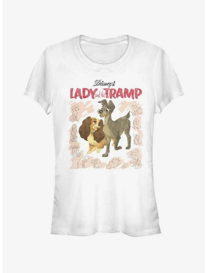 Brand new π Disney Lady And The Tramp Vintage Cover Girls T-Shirt β 1 Brand new π Disney Lady And The Tramp Vintage Cover Girls T-Shirt β