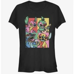 Discount ✔️ Disney Lilo & Stitch Grunge Stitch 🔥 Girls T-Shirt ✨
