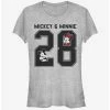 Deals ✨ Disney Mickey Mouse Mickey Minnie Collegiate Girls T-Shirt 🧨