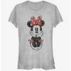 Best Sale 🛒 Disney Mickey Mouse Sitting Minnie Sketch Girls T-Shirt 💯