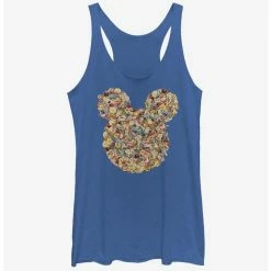 Flash Sale ⭐ Disney Mickey Mouse Floral Mickey Head ⌛ Girls Tank 🤩