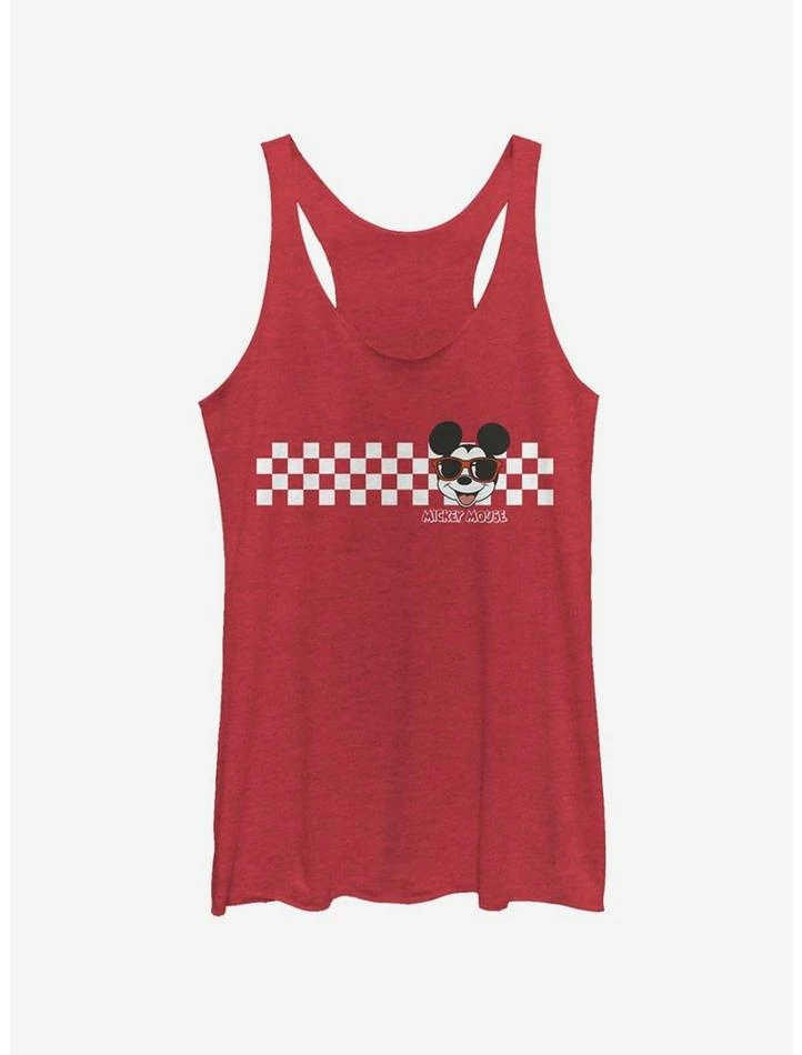 Hot Sale ✨ Disney Mickey Mouse Mickey Checkers Girls Tank 🔔 1 Hot Sale ✨ Disney Mickey Mouse Mickey Checkers Girls Tank 🔔