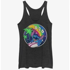 Best Sale ⭐ Disney Lilo & Stitch Retro Rainbow Girls Tank ❤️