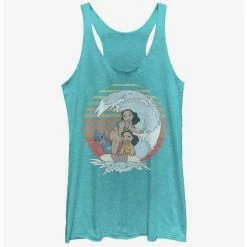 Promo 👏 Disney Lilo & Stitch Retro Rainbow Girls Tank ✨