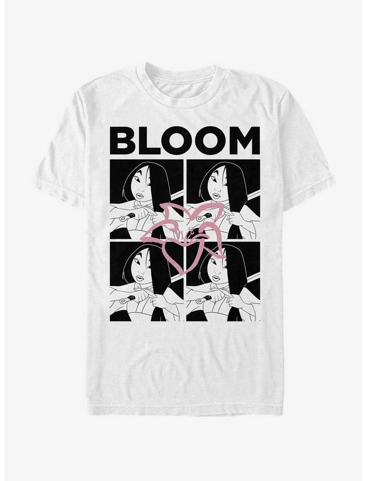Wholesale ❤️ Disney Mulan Bloom Grid T-Shirt 🛒 1 Wholesale ❤️ Disney Mulan Bloom Grid T-Shirt 🛒