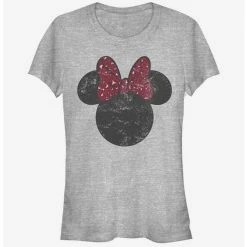 Cheapest 🎉 Disney Mickey Mouse Minnie Leopard Bow 🔥 Girls T-Shirt ❤️