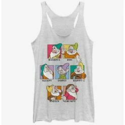 Coupon ✨ Disney Snow White And The Seven Dwarfs 7 Dwarfs 🔔 Girls Tank 🧨