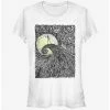 Discount 👍 Disney The Nightmare Before Christmas Spiral HIll Painting Classic Girls T-Shirt 🧨