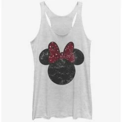 Cheapest ⌛ Disney Mickey Mouse Minnie Leopard Bow 😉 Girls Tank 🤩