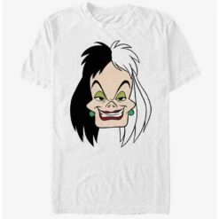 Hot Sale 🥰 Disney 101 Dalmatians Cruella Big Face T-Shirt ❤️