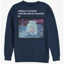 Buy 😍 Disney Alice In Wonderland Anxiety Meme Crew Sweatshirt ❤️
