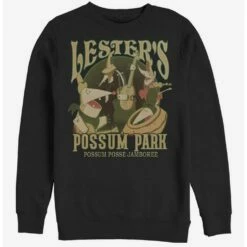 New ✔️ Disney A Goofy Movie Lesters Possum Park Crew Sweatshirt 🔥