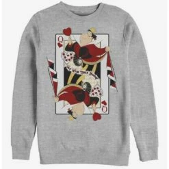 Best Sale ⭐ Disney Alice In Wonderland Queen Of Hearts Crew Sweatshirt ✨