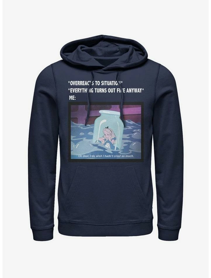 Flash Sale 👏 Disney Alice In Wonderland Anxiety Meme Hoodie 👍 1 Flash Sale 👏 Disney Alice In Wonderland Anxiety Meme Hoodie 👍