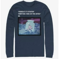 Cheap ✔️ Disney Alice In Wonderland Anxiety Meme Long-Sleeve T-Shirt 🤩
