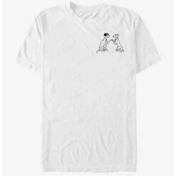 Budget ✨ Disney 101 Dalmatians Pongo And Perdy Line T-Shirt ⌛