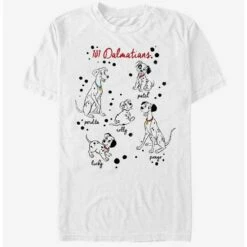 Deals 🌟 Disney 101 Dalmatians Puppy Names T-Shirt 😀