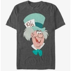 New 🔔 Disney Alice In Wonderland Mad Hatter Big Face T-Shirt 😀