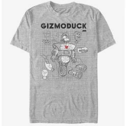 Cheapest 🌟 Disney Ducktales Gizomoduck Schematic T-Shirt ⌛