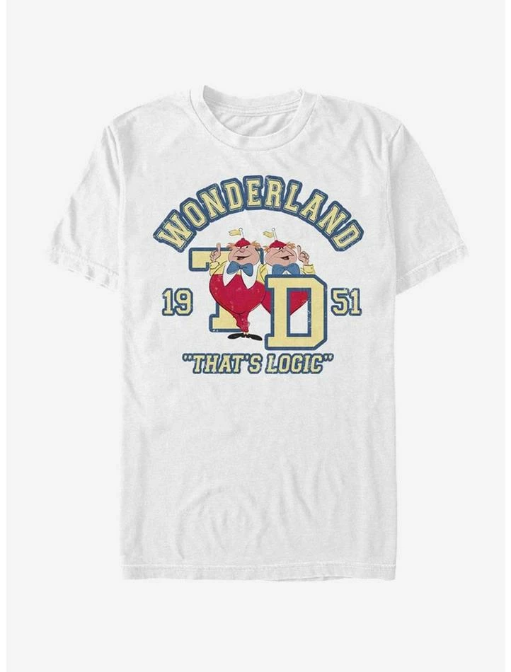 Wholesale π― Disney Alice In Wonderland Tweedle Collegiate T-Shirt π 1 Wholesale π― Disney Alice In Wonderland Tweedle Collegiate T-Shirt π