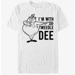 Best Sale 🥰 Disney Alice In Wonderland I'm With Tweedle Dee T-Shirt ⭐ -Dressup Outfits Shop 14131191 hi 1