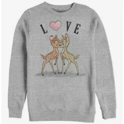 Top 10 ⌛ Disney Bambi Love Crew Sweatshirt ✔️