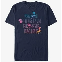 Best reviews of 👏 Disney Bambi Characters Names Stacked T-Shirt ✔️