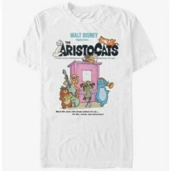 Cheapest 👍 Disney The Aristocats Classic Poster T-Shirt 💯 -Dressup Outfits Shop 14132006 hi