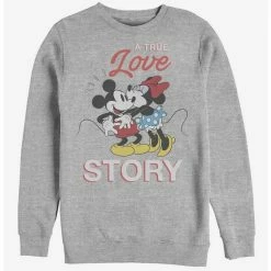 Hot Sale ⌛ Disney Mickey Mouse True Love Story Crew Sweatshirt ❤️