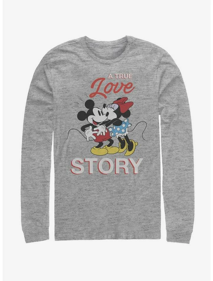 Promo 😀 Disney Mickey Mouse True Love Story Long-Sleeve T-Shirt 😉 1 Promo 😀 Disney Mickey Mouse True Love Story Long-Sleeve T-Shirt 😉